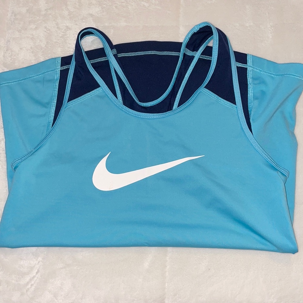 Blue Nike Athletic Tank Top